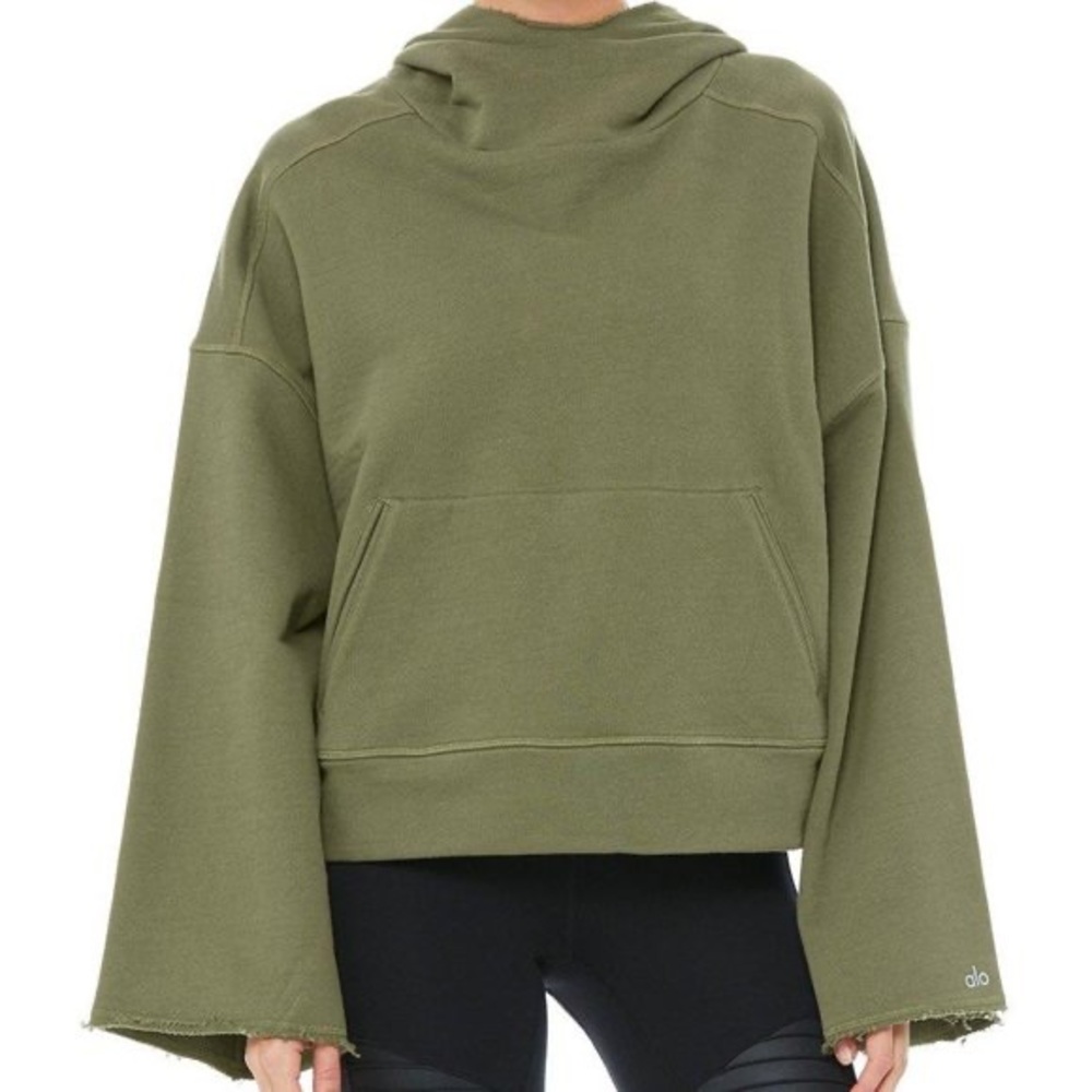Alo Yoga Low Ley Hoodie Olive